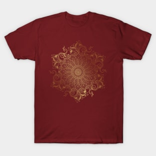 Mandala - Golden T-Shirt